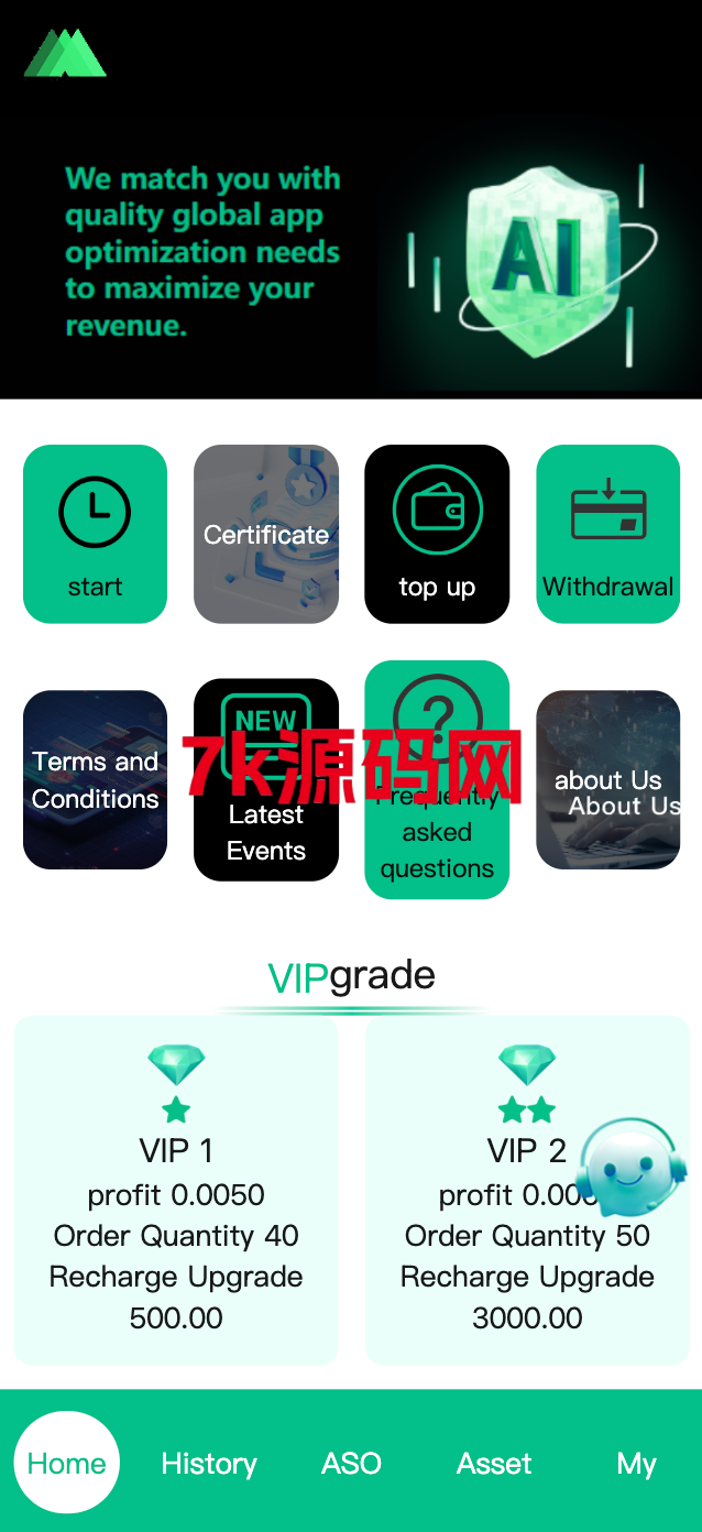最新多语言海外app优化刷单/抢单系统/订单自动匹配系统/连单卡单-7k海外源码-精品源码站