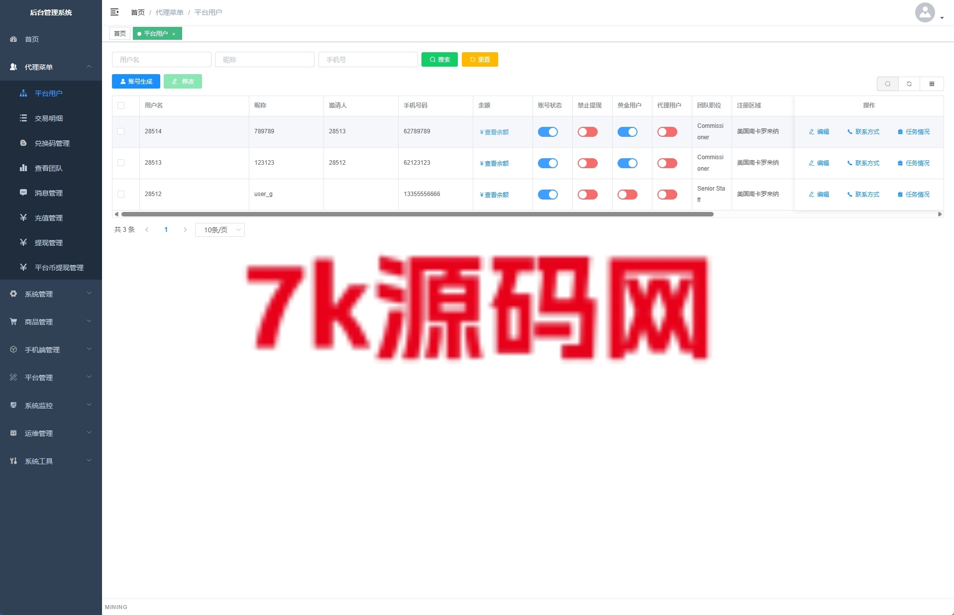 图片[13]-海外矿机系统源码/平台币矿机/三级分销-7k海外源码-精品源码站