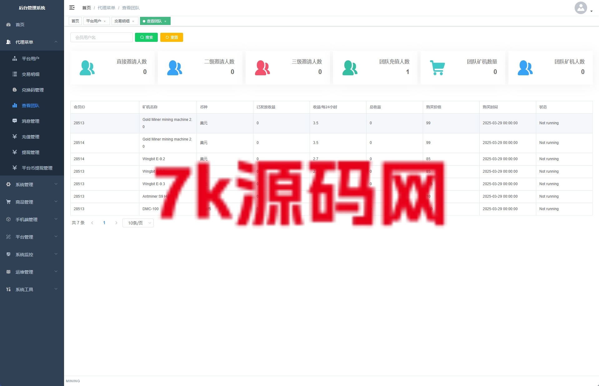 图片[15]-海外矿机系统源码/平台币矿机/三级分销-7k海外源码-精品源码站