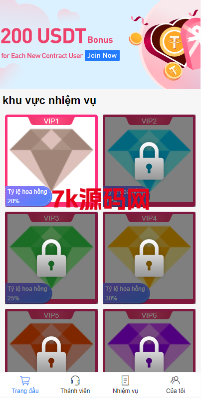 海外抢单刷单系统/越南抢单源码/手动派单卡单-7k海外源码-精品源码站