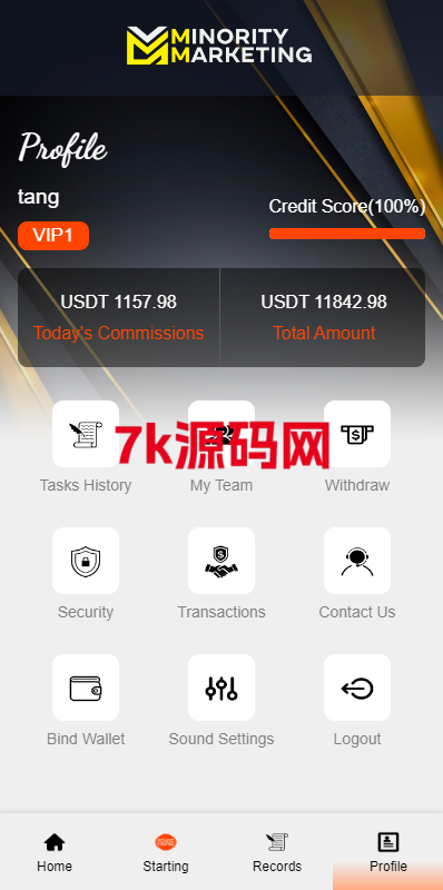 海外抢单刷单系统/连单系统/VUE3开发-7k海外源码-精品源码站