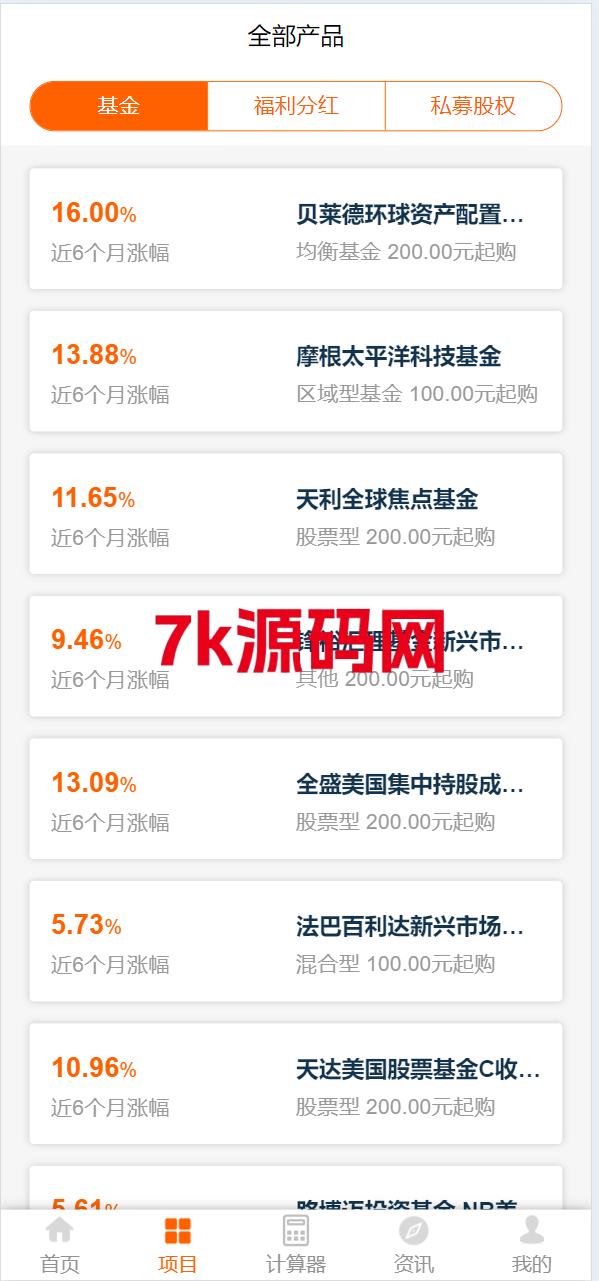 投资理财/私募股权/福利分红-7k海外源码-精品源码站